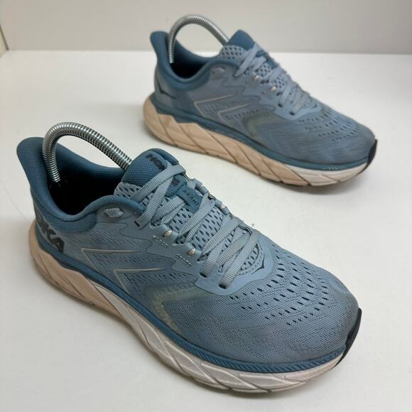 Hoka Arahi 5 Support Shoe Running Sneaker Women's Size 7.5 Light Blue - Picture 4 of 12